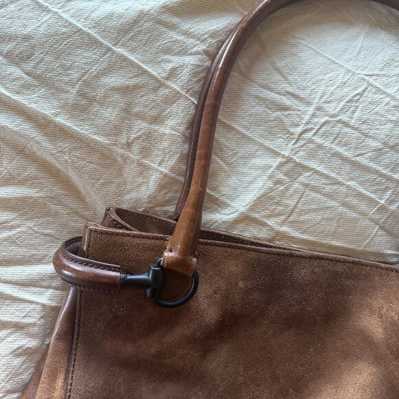 Gucci Suede Horsebit Tote - Picture 7 of 14